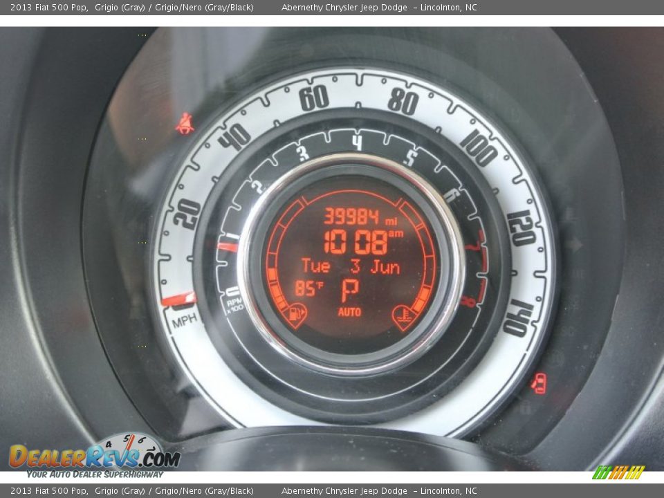 2013 Fiat 500 Pop Grigio (Gray) / Grigio/Nero (Gray/Black) Photo #13