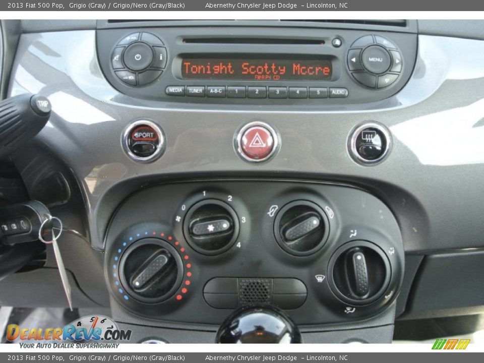 2013 Fiat 500 Pop Grigio (Gray) / Grigio/Nero (Gray/Black) Photo #16