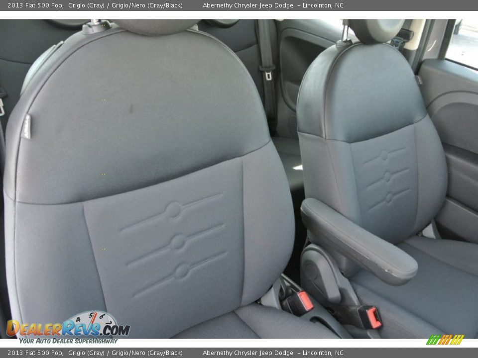 2013 Fiat 500 Pop Grigio (Gray) / Grigio/Nero (Gray/Black) Photo #20