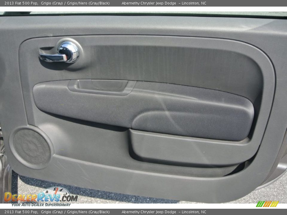 2013 Fiat 500 Pop Grigio (Gray) / Grigio/Nero (Gray/Black) Photo #21