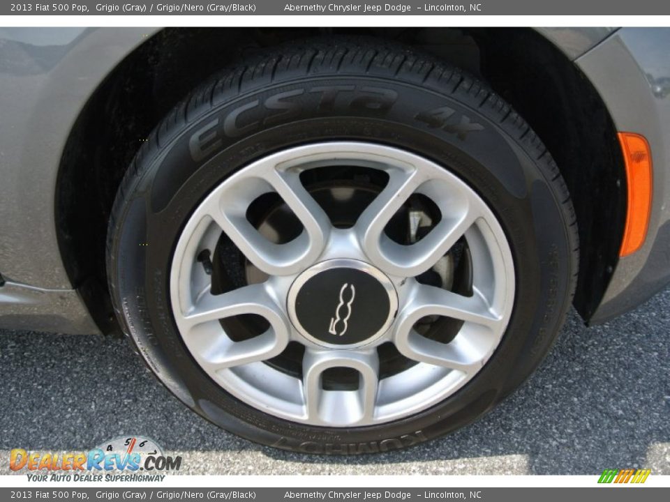 2013 Fiat 500 Pop Grigio (Gray) / Grigio/Nero (Gray/Black) Photo #22