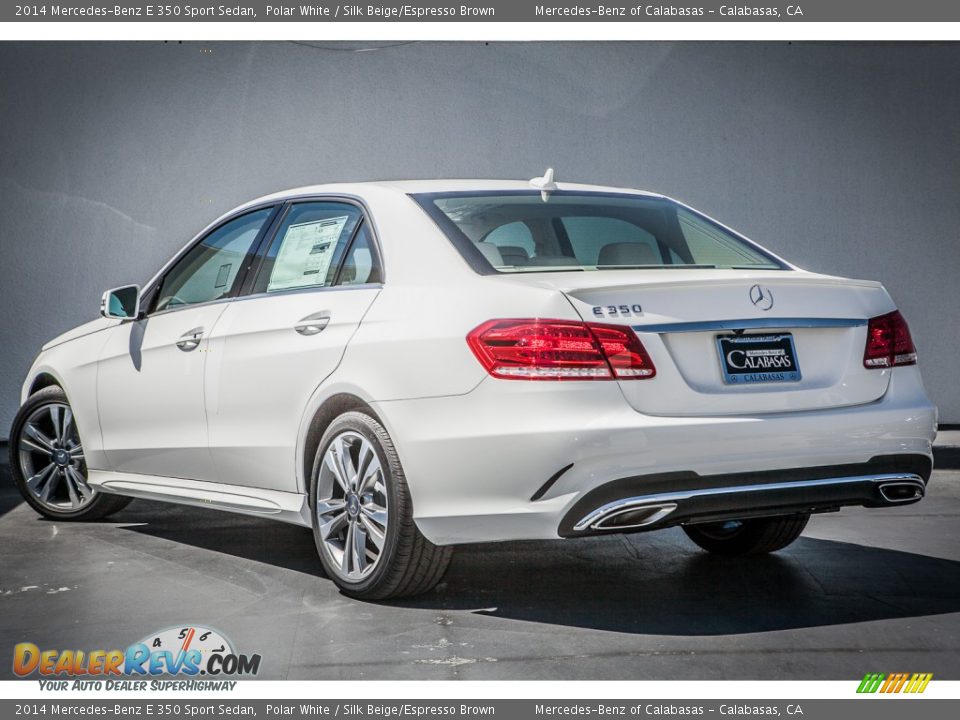 2014 Mercedes-Benz E 350 Sport Sedan Polar White / Silk Beige/Espresso Brown Photo #2
