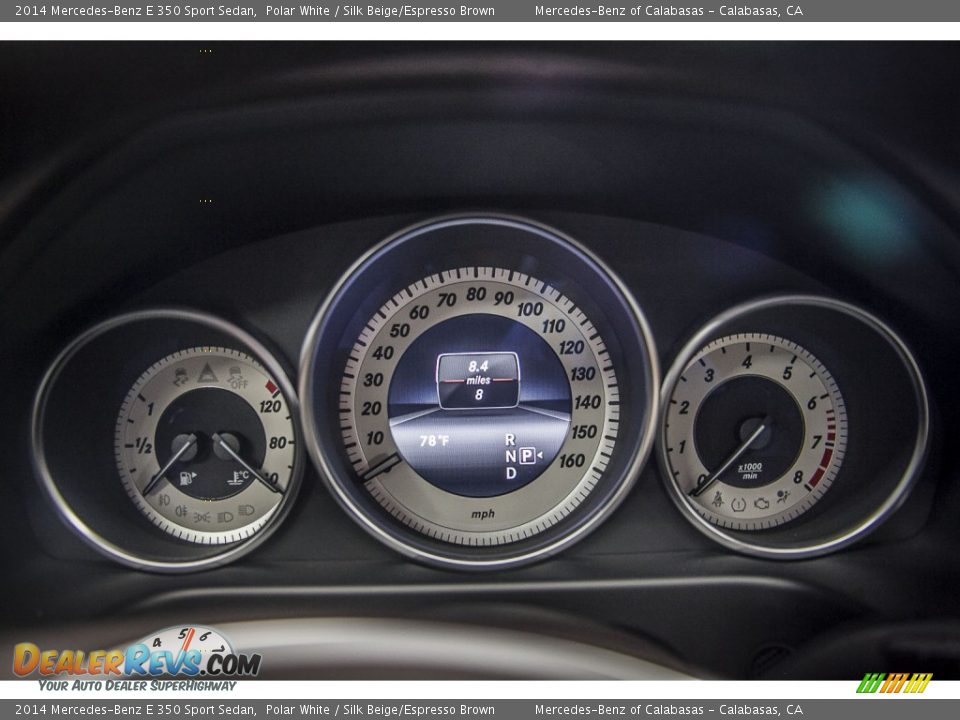 2014 Mercedes-Benz E 350 Sport Sedan Polar White / Silk Beige/Espresso Brown Photo #6
