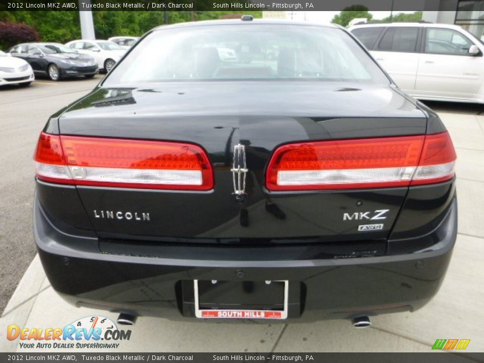 2012 Lincoln MKZ AWD Tuxedo Black Metallic / Dark Charcoal Photo #4