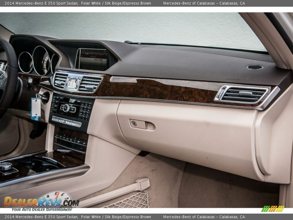 2014 Mercedes-Benz E 350 Sport Sedan Polar White / Silk Beige/Espresso Brown Photo #8
