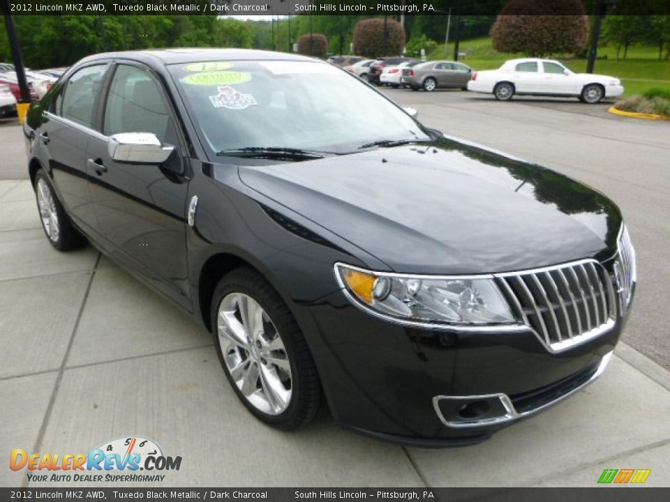 2012 Lincoln MKZ AWD Tuxedo Black Metallic / Dark Charcoal Photo #7