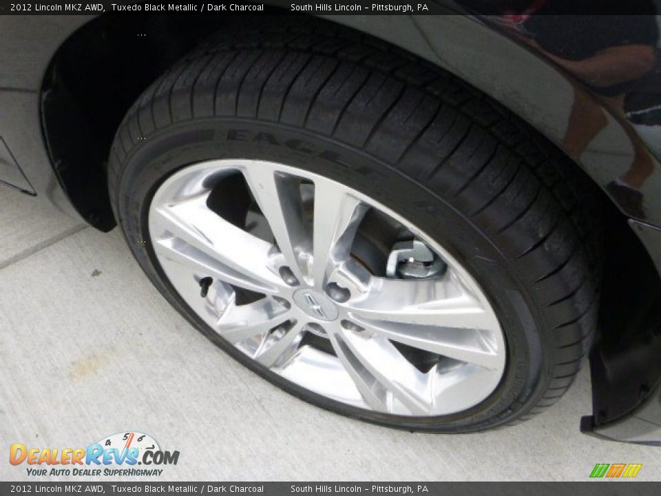 2012 Lincoln MKZ AWD Tuxedo Black Metallic / Dark Charcoal Photo #9