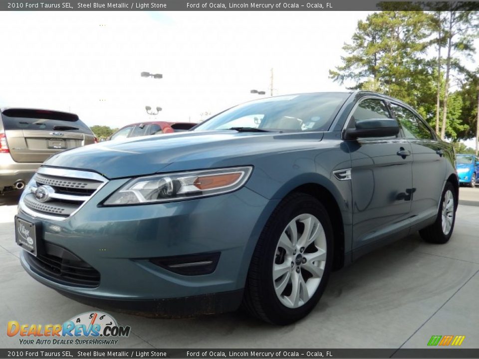 2010 Ford Taurus SEL Steel Blue Metallic / Light Stone Photo #1