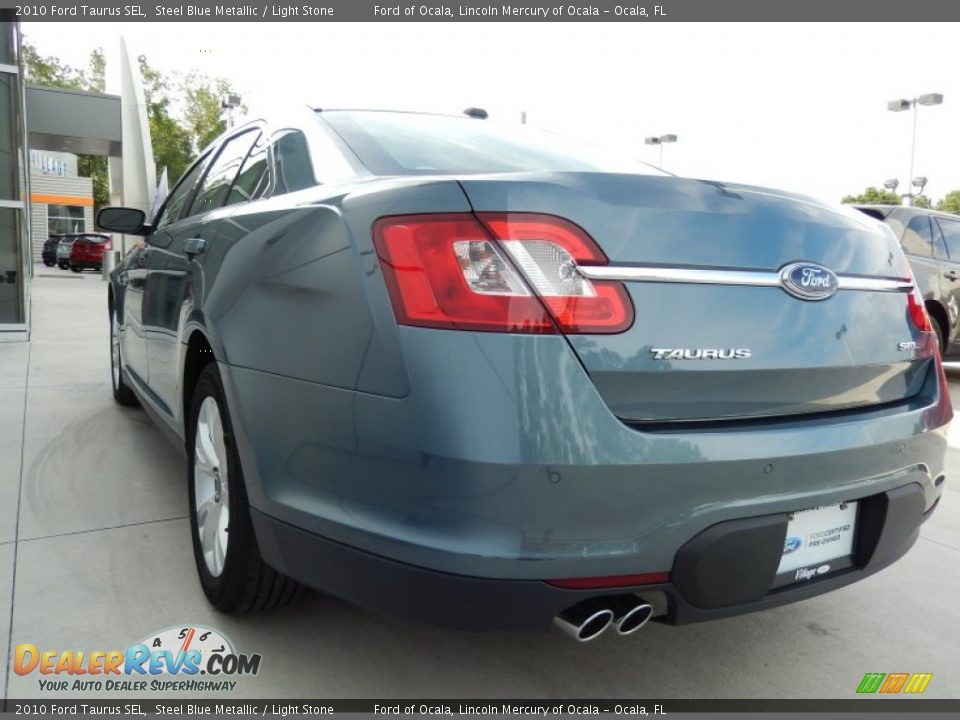 2010 Ford Taurus SEL Steel Blue Metallic / Light Stone Photo #2