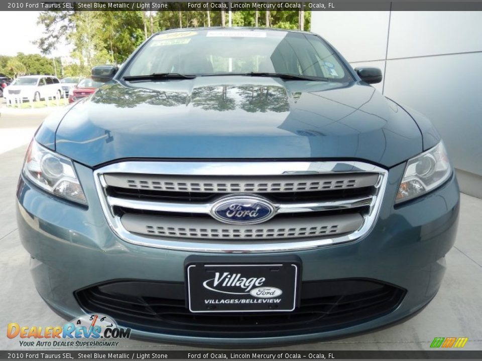 2010 Ford Taurus SEL Steel Blue Metallic / Light Stone Photo #7
