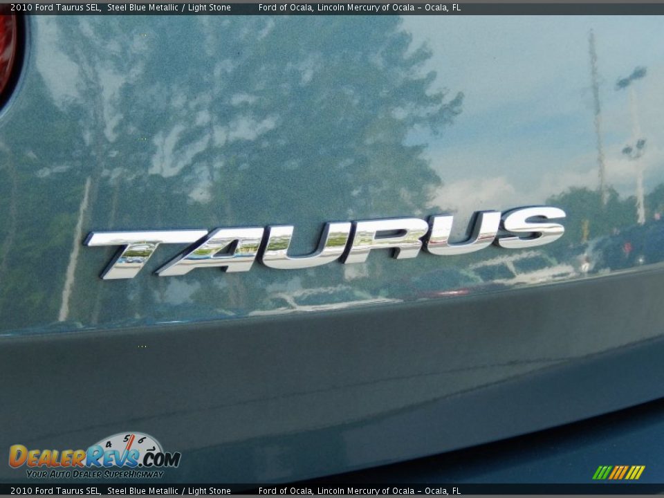 2010 Ford Taurus SEL Steel Blue Metallic / Light Stone Photo #8