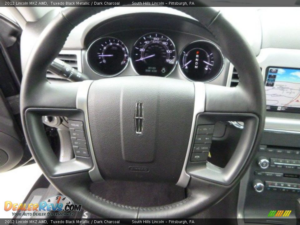 2012 Lincoln MKZ AWD Tuxedo Black Metallic / Dark Charcoal Photo #20