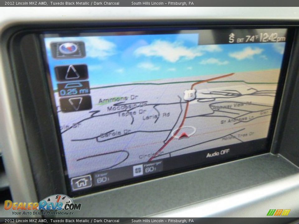 2012 Lincoln MKZ AWD Tuxedo Black Metallic / Dark Charcoal Photo #21