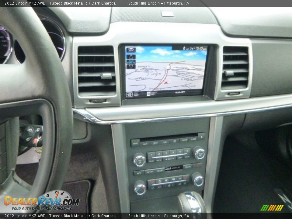 2012 Lincoln MKZ AWD Tuxedo Black Metallic / Dark Charcoal Photo #22