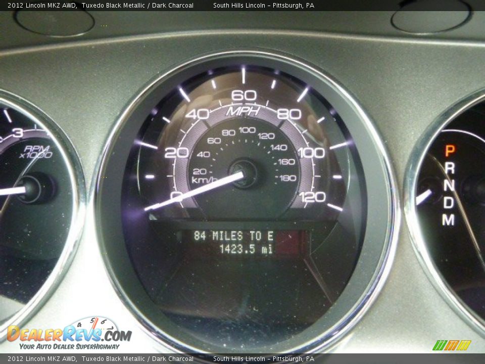 2012 Lincoln MKZ AWD Tuxedo Black Metallic / Dark Charcoal Photo #24