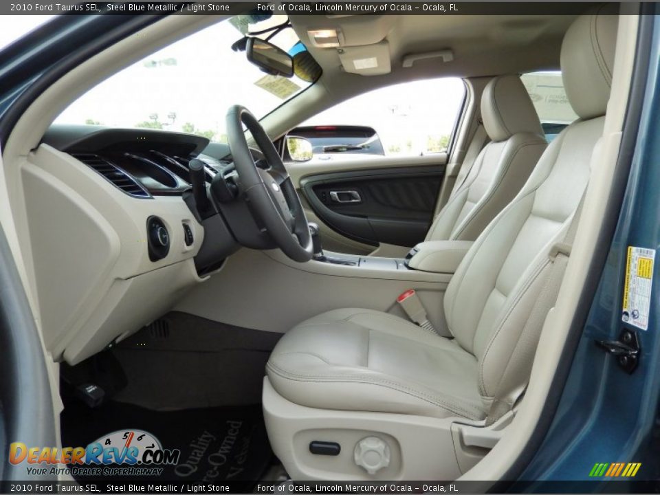 2010 Ford Taurus SEL Steel Blue Metallic / Light Stone Photo #12