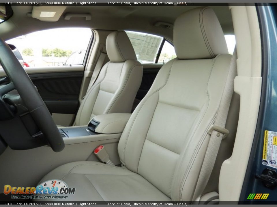 2010 Ford Taurus SEL Steel Blue Metallic / Light Stone Photo #13