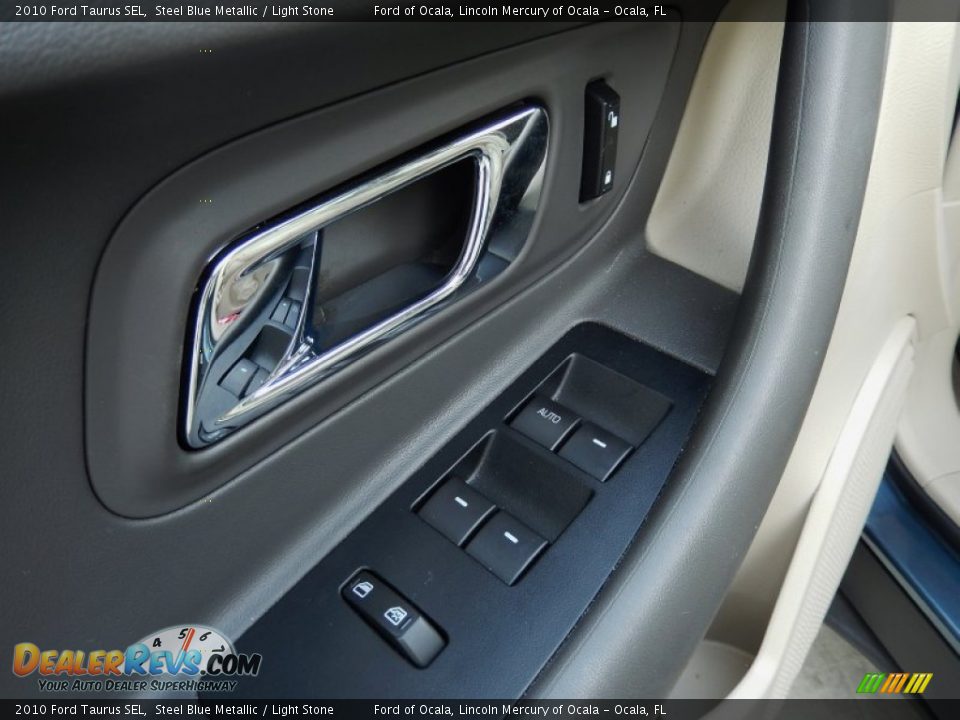 2010 Ford Taurus SEL Steel Blue Metallic / Light Stone Photo #14