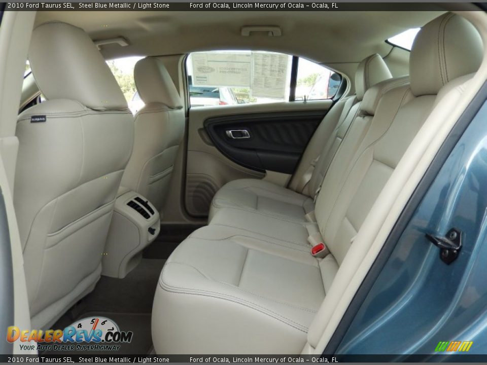 2010 Ford Taurus SEL Steel Blue Metallic / Light Stone Photo #15