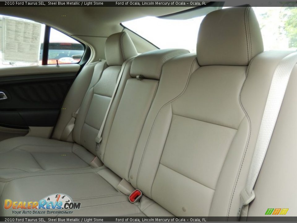 2010 Ford Taurus SEL Steel Blue Metallic / Light Stone Photo #16