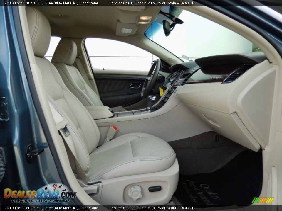 2010 Ford Taurus SEL Steel Blue Metallic / Light Stone Photo #17