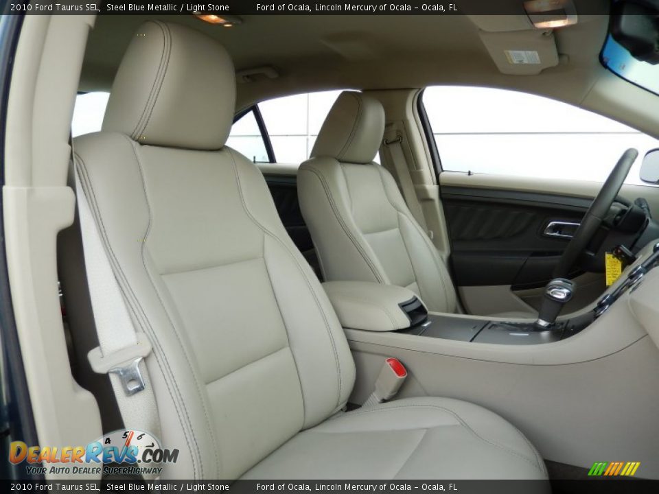 2010 Ford Taurus SEL Steel Blue Metallic / Light Stone Photo #18