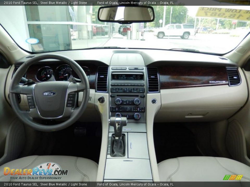 2010 Ford Taurus SEL Steel Blue Metallic / Light Stone Photo #19