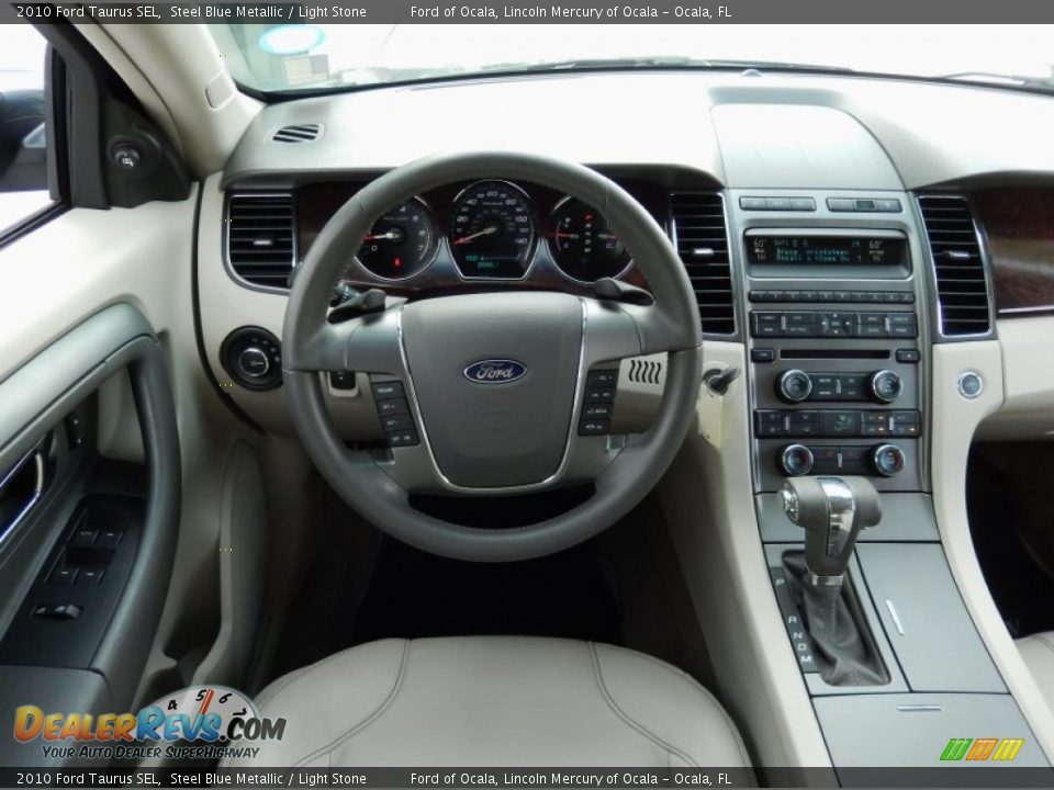 2010 Ford Taurus SEL Steel Blue Metallic / Light Stone Photo #20