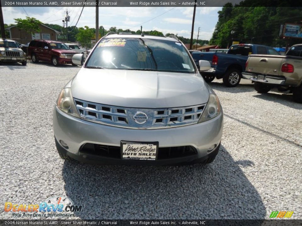 2004 Nissan Murano SL AWD Sheer Silver Metallic / Charcoal Photo #2