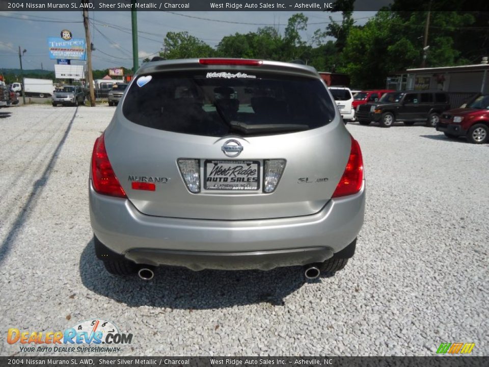 2004 Nissan Murano SL AWD Sheer Silver Metallic / Charcoal Photo #6