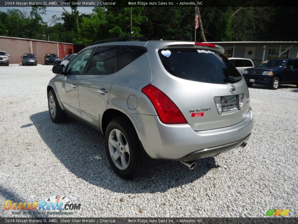 2004 Nissan Murano SL AWD Sheer Silver Metallic / Charcoal Photo #7