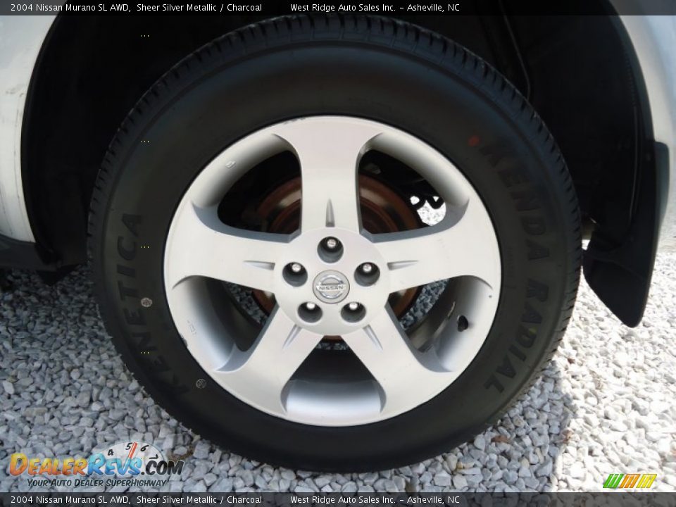 2004 Nissan Murano SL AWD Sheer Silver Metallic / Charcoal Photo #35