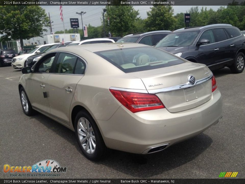 2014 Buick LaCrosse Leather Champagne Silver Metallic / Light Neutral Photo #4