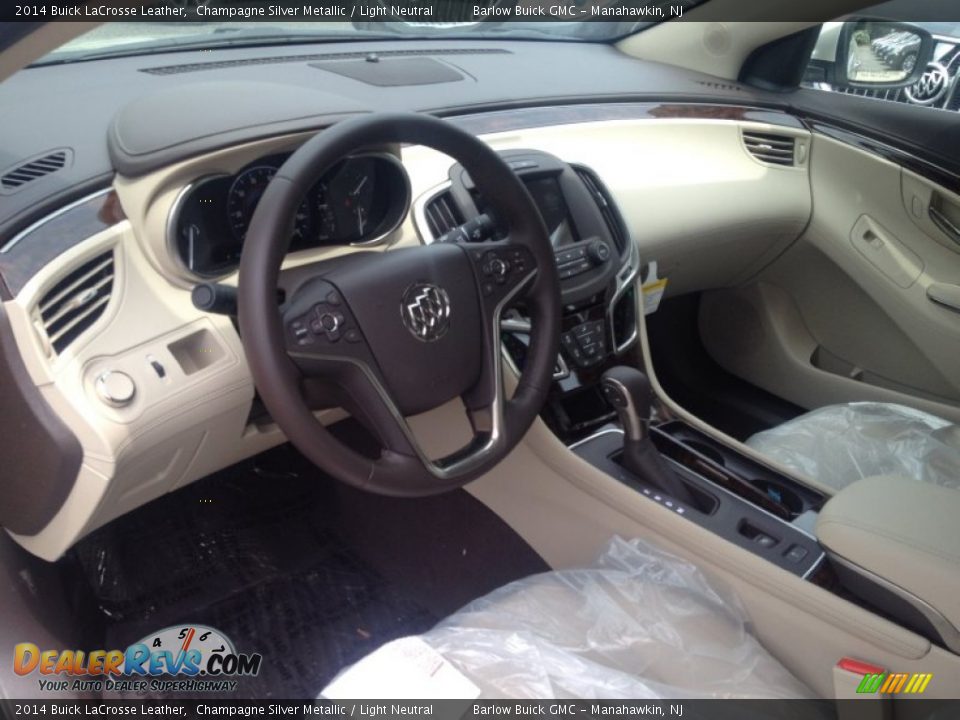 2014 Buick LaCrosse Leather Champagne Silver Metallic / Light Neutral Photo #7