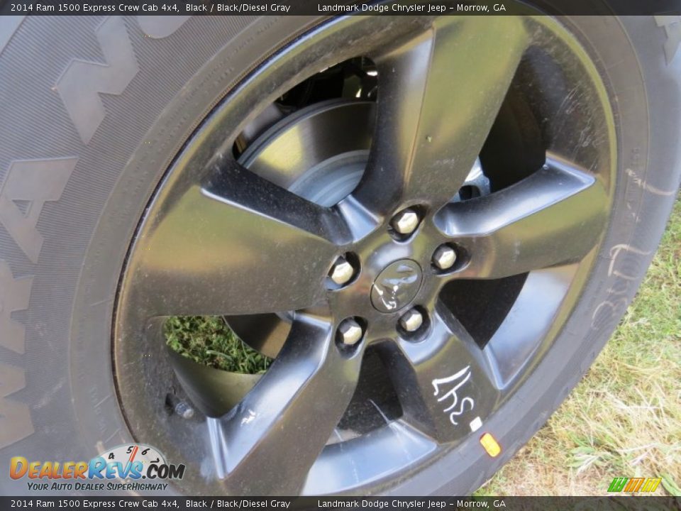 2014 Ram 1500 Express Crew Cab 4x4 Black / Black/Diesel Gray Photo #5