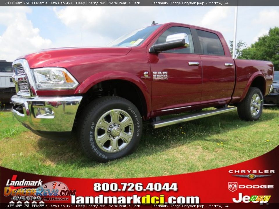 2014 Ram 2500 Laramie Crew Cab 4x4 Deep Cherry Red Crystal Pearl / Black Photo #1
