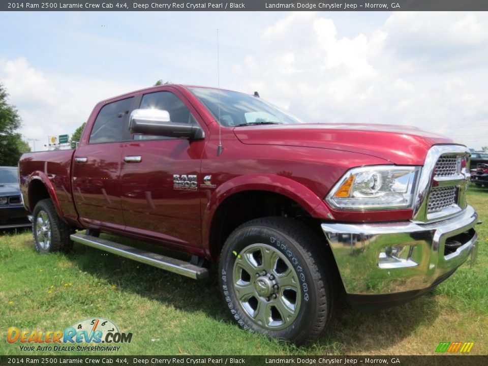 2014 Ram 2500 Laramie Crew Cab 4x4 Deep Cherry Red Crystal Pearl / Black Photo #4