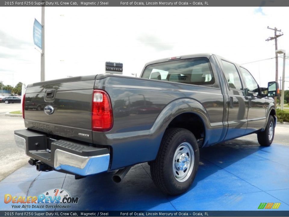 2015 Ford F250 Super Duty XL Crew Cab Magnetic / Steel Photo #3