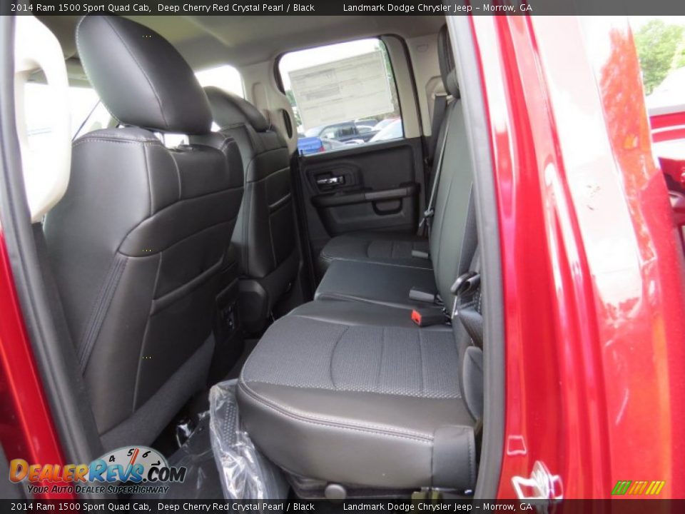 2014 Ram 1500 Sport Quad Cab Deep Cherry Red Crystal Pearl / Black Photo #8