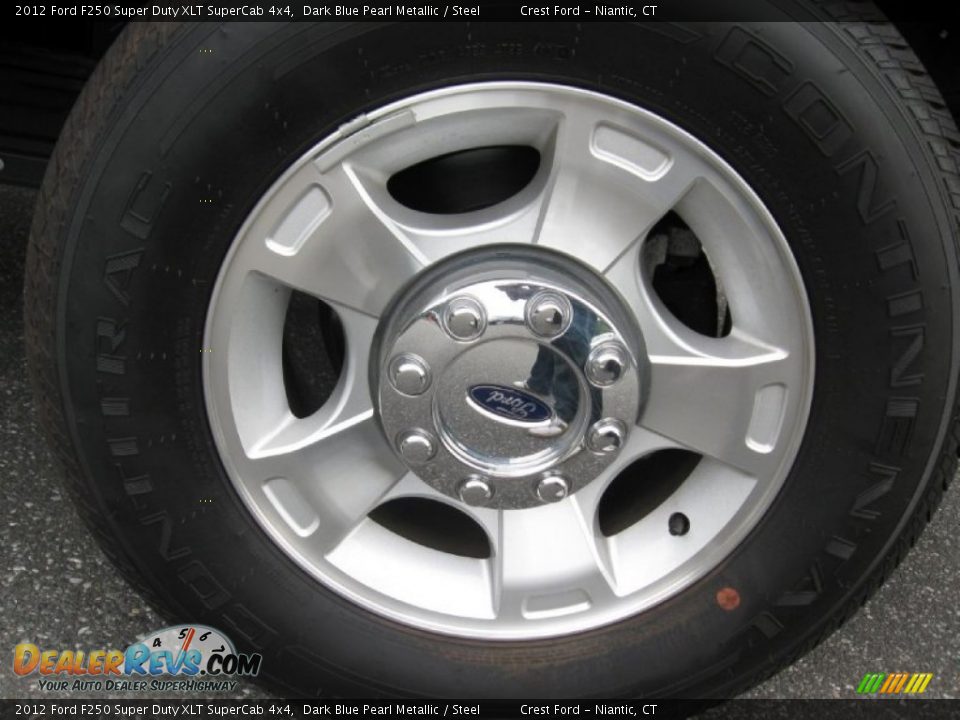 2012 Ford F250 Super Duty XLT SuperCab 4x4 Dark Blue Pearl Metallic / Steel Photo #8