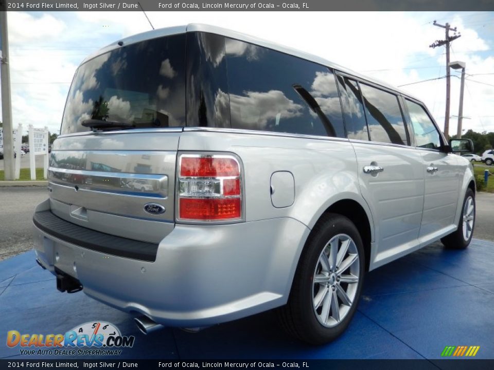 2014 Ford Flex Limited Ingot Silver / Dune Photo #3