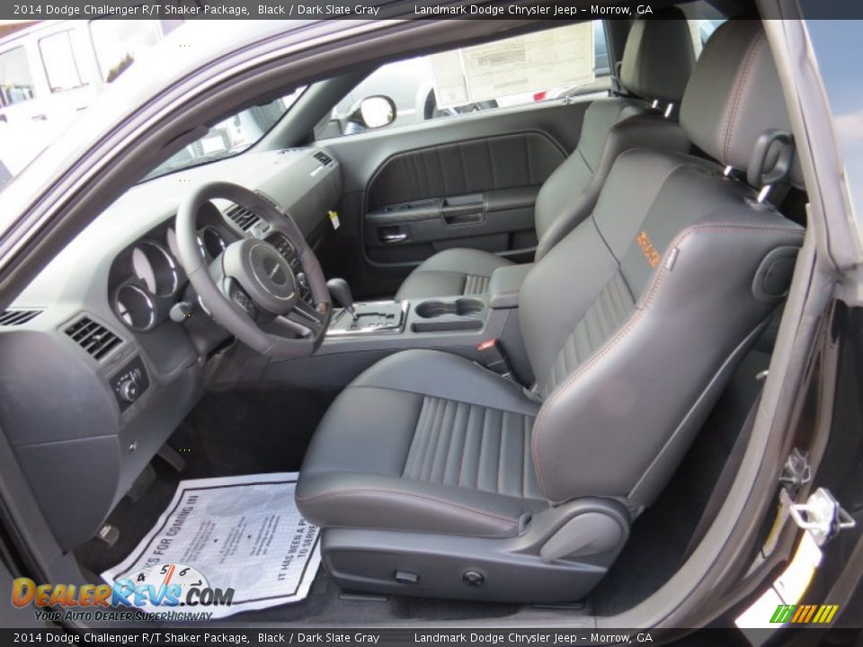 2014 Dodge Challenger R/T Shaker Package Black / Dark Slate Gray Photo #7