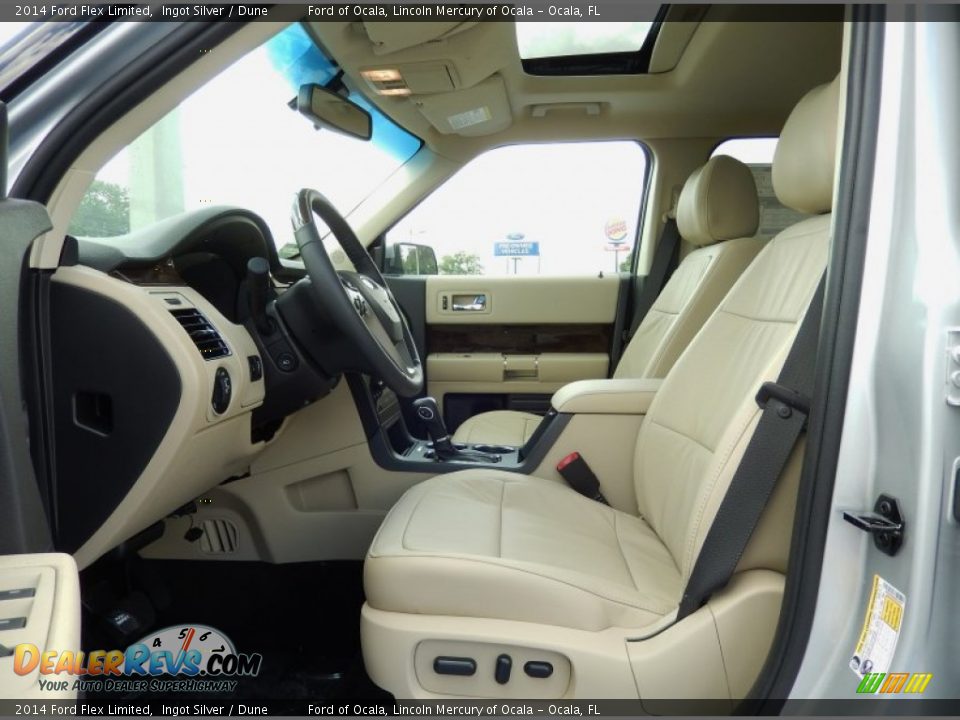 2014 Ford Flex Limited Ingot Silver / Dune Photo #6