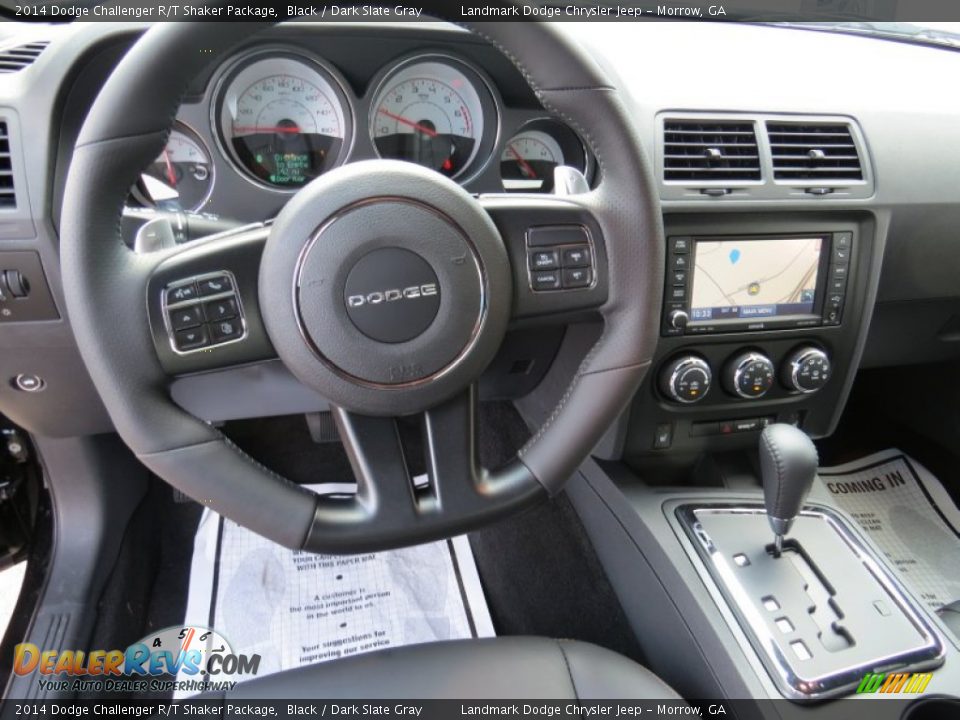 2014 Dodge Challenger R/T Shaker Package Black / Dark Slate Gray Photo #8