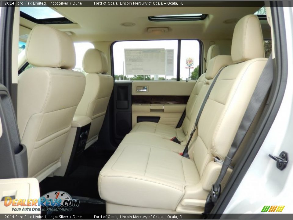 2014 Ford Flex Limited Ingot Silver / Dune Photo #7