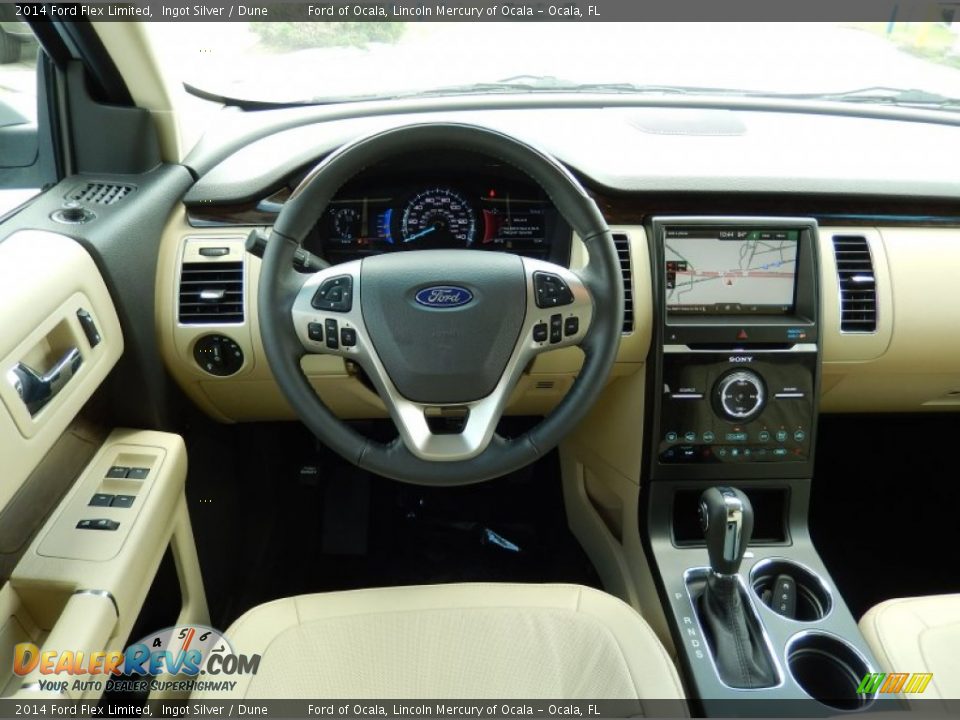 2014 Ford Flex Limited Ingot Silver / Dune Photo #9