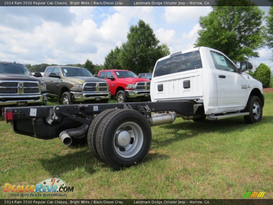 2014 Ram 3500 Regular Cab Chassis Bright White / Black/Diesel Gray Photo #3