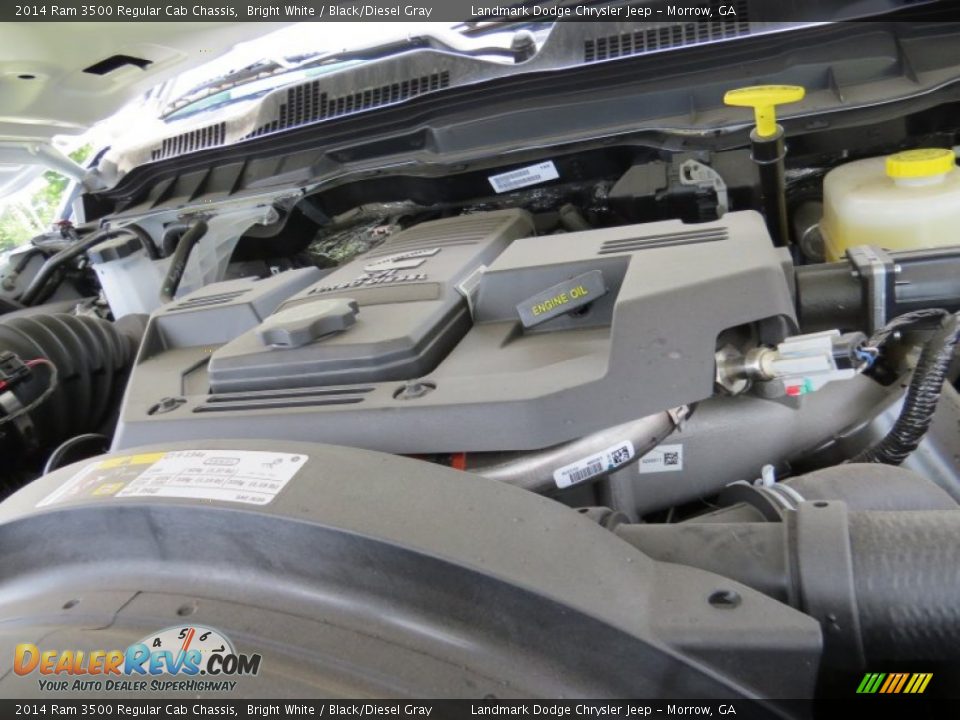 2014 Ram 3500 Regular Cab Chassis Bright White / Black/Diesel Gray Photo #9