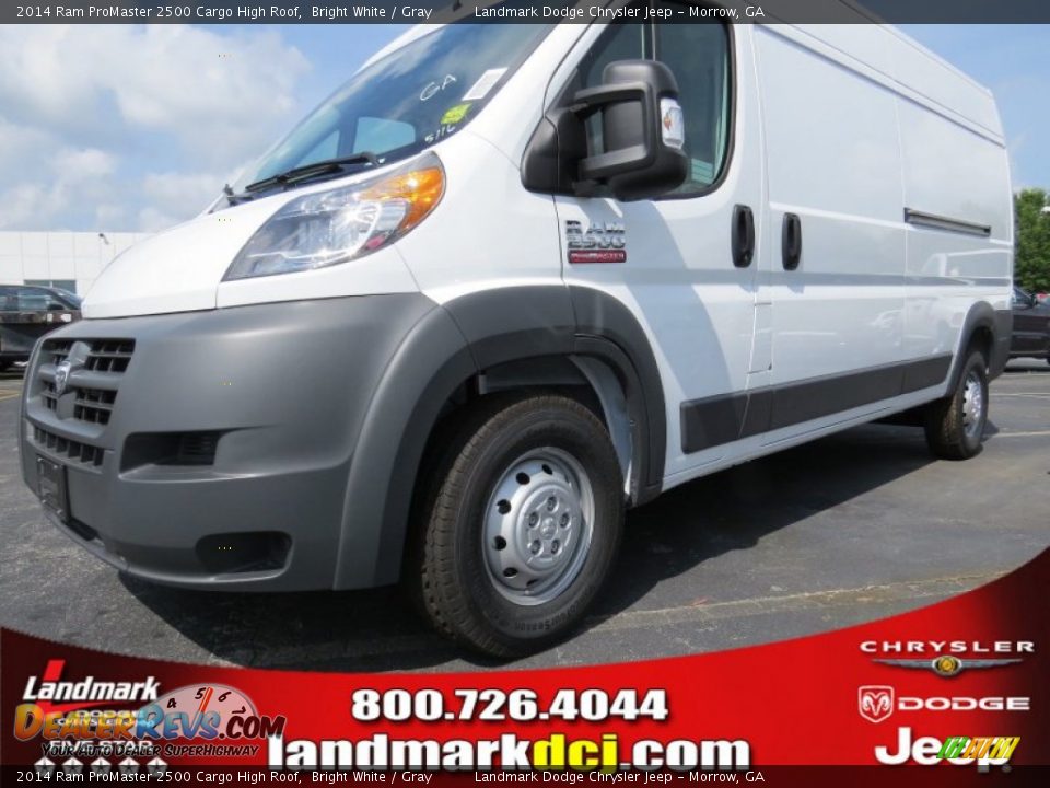 2014 Ram ProMaster 2500 Cargo High Roof Bright White / Gray Photo #1