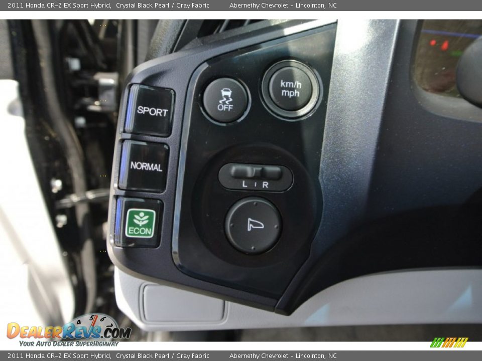 2011 Honda CR-Z EX Sport Hybrid Crystal Black Pearl / Gray Fabric Photo #10